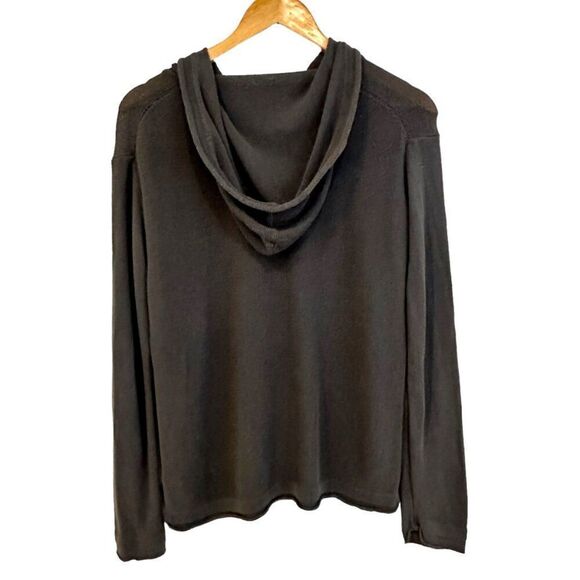 T Alexander Wang Grey 100% Cotton Knit Hooded Crewneck Sweater Size Small - Picture 2 of 6